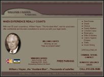 Screenprint of William J Hayes website